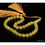 Islamic 33 BUTTER Baltic amber Prayer ROUND beads