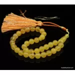 Islamic 33 BUTTER Baltic amber Prayer ROUND beads