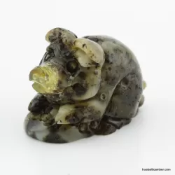 Carved Genuine BALTIC AMBER - Pig