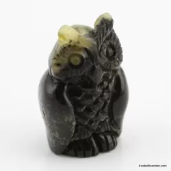 Carved Genuine BALTIC AMBER - Owl