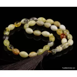 Islamic 33 Baltic amber prayer OLIVE beads