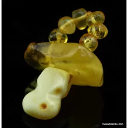 Baltic amber teething dummy - pacifier