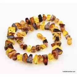 Cut Stones Baltic amber necklace