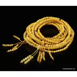 5 Tibetan Buddhist Japa Mala Prayer 108 Baltic amber beads rosary