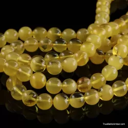 Tibetan Buddhist Mala Prayer 108 Baltic amber butter beads