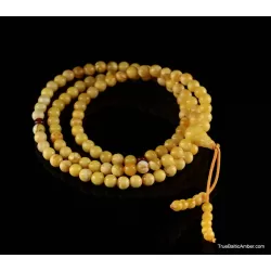 Tibetan Buddhist Japa Mala Prayer 108 Baltic amber beads rosary