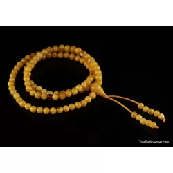 Tibetan Buddhist Japa Mala Prayer 108 Baltic amber beads rosary