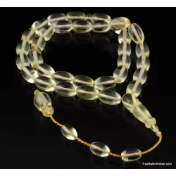 Islamic 33 Prayer OLIVE Baltic amber beads