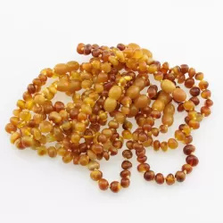 10 Butter BAROQUE Baltic amber adult bracelets 19cm