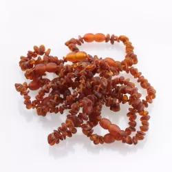 10 Cognac CHIPS Baltic amber teething bracelets 14cm