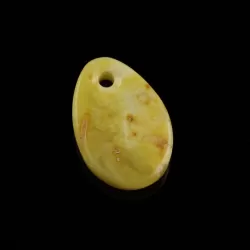 Baltic Amber Medallion pendant with hole