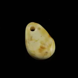 Baltic Amber Medallion pendant with hole