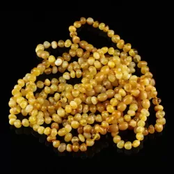 10 Butter Baltic Amber Anklets 25cm