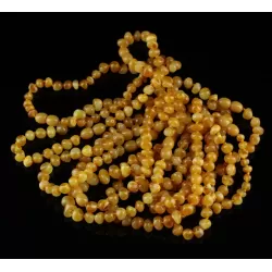 10 Butter Baltic Amber Anklets 25cm