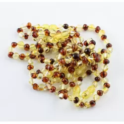 10 BAROQUE Baltic amber teething bracelets 14cm