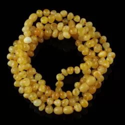 5 Butter Baltic Amber Anklets 25cm