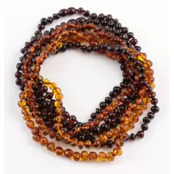 7 BAROQUE Baby teething Baltic amber necklaces 32cm