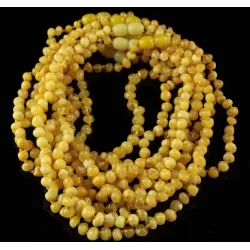 10 Butter AROQUE Baby teething Baltic amber necklaces 32cm