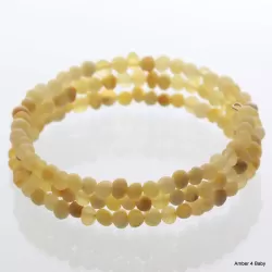 Memory wire Baltic Amber Bracelet for Adults