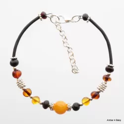 Baltic Amber Bangle Bracelet for Adults