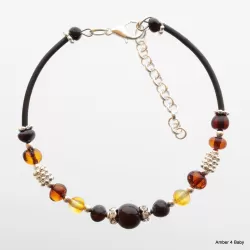 Baltic Amber Bangle Bracelet for Adults