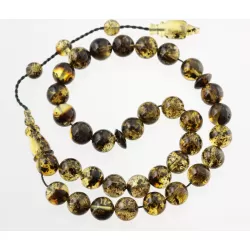 Islamic 33 Prayer ROUND Baltic amber 9MM beads