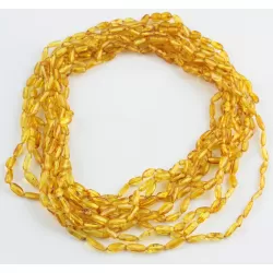 10 Honey BEANS Baltic amber adult wholesale necklaces 51cm