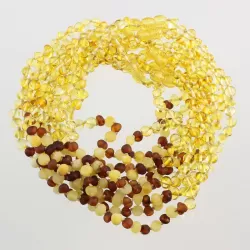 10 BAROQUE Baltic amber teething necklaces 33cm