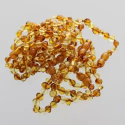 10 Multi BAROQUE Baltic amber teething bracelets 16cm