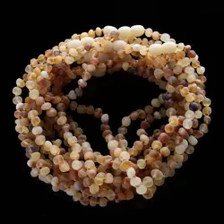 10 Raw Mix BAROQUE Baltic amber teething necklaces 32cm