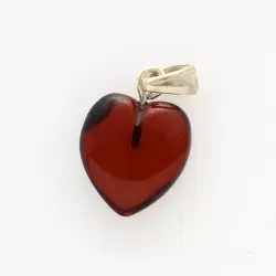 Baltic Amber Heart Pendant Charm