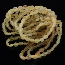 10 Raw Lemon BEANS Baltic amber adult bracelets 19cm