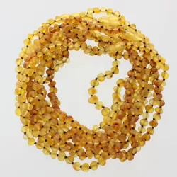 10 Raw Honey BAROQUE teething Baltic amber necklaces 32cm