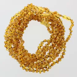 10 Raw Honey BAROQUE teething Baltic amber necklaces 32cm