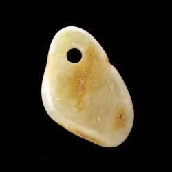 Baltic Amber Medallion pendant with hole