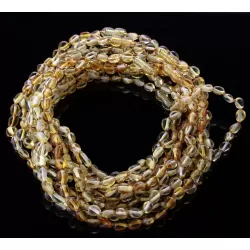 10 Lemon BEANS Baltic amber teething necklaces 33cm