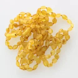 10 Raw Honey BEANS Baltic amber teething bracelets 14cm