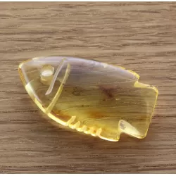 Baltic Amber figurine FISH Pendant Charm