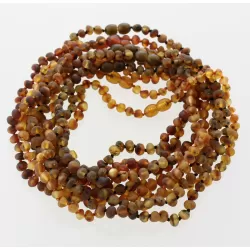 10 Raw BAROQUE Baltic amber teething necklaces 33cm