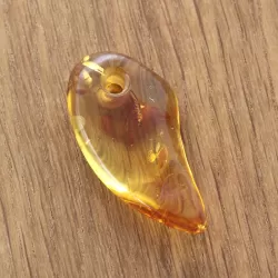 Natural Baltic Amber Hole Pendant