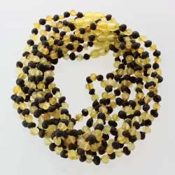 10 Raw Multi BAROQUE Baltic amber teething necklaces 32cm