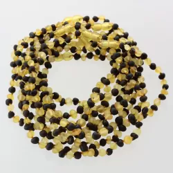 10 Raw Multi BAROQUE Baltic amber teething necklaces 32cm