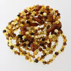 10 Raw Mix Baltic Amber Anklets Bracelets 25cm