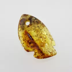 Baltic Amber figurine FISH Pendant Charm