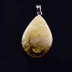 Unique Color DROP Baltic Amber Pendant