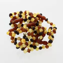 10 Raw Multi BAROQUE Baltic amber teething bracelets 14cm