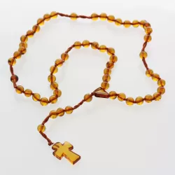 Christian ROSARY made of natural Baltic amber