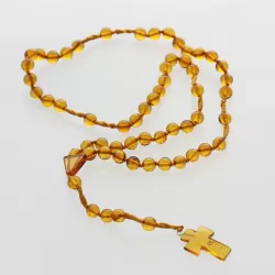 Christian ROSARY made of natural Baltic amber