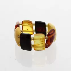 Mix Baltic amber ELASTIC ring