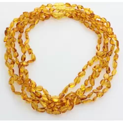 5 Honey BEANS Baltic amber adult necklaces 51cm